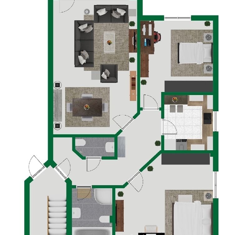 Moderne Maisonette-Wohnung in idyllischer Ortsrandlage von Oberpleis - Photo 1