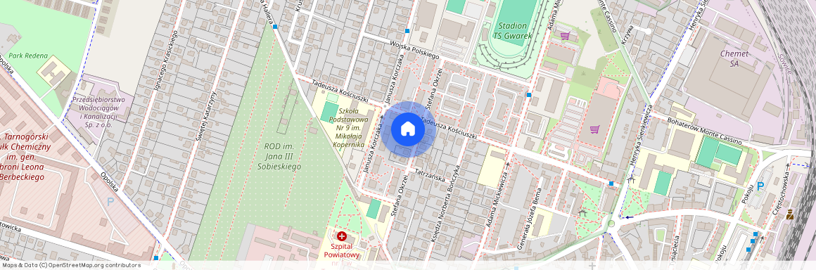 ul. Stefana Okrzei, Tarnowskie Góry, tarnogórski, śląskie