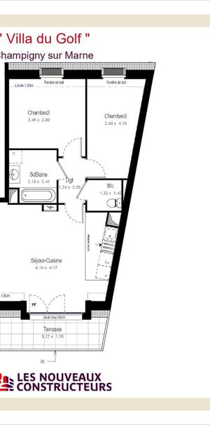 Location Appartement 4 pièces 72m² CHAMPIGNY SUR MARNE 94500 - Photo 2