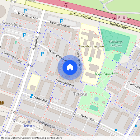 Skäftingebacken, Spånga