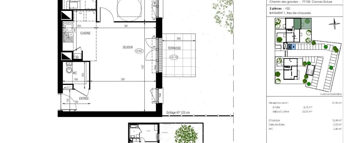 Appartement à louer 2 pièces 47.95m² - Photo 1