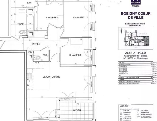 location Appartement T4 DE 80.5m² À BOBIGNY - Photo 1