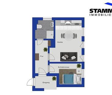 barrierefreie 2-Zimmer-Wohnung mit Terrasse in zentraler Lage von Werl - Photo 1