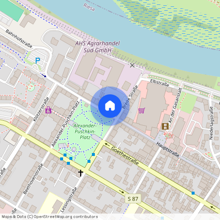 Alexander-Puschkin-Platz 11, 01587 Riesa, Stadt