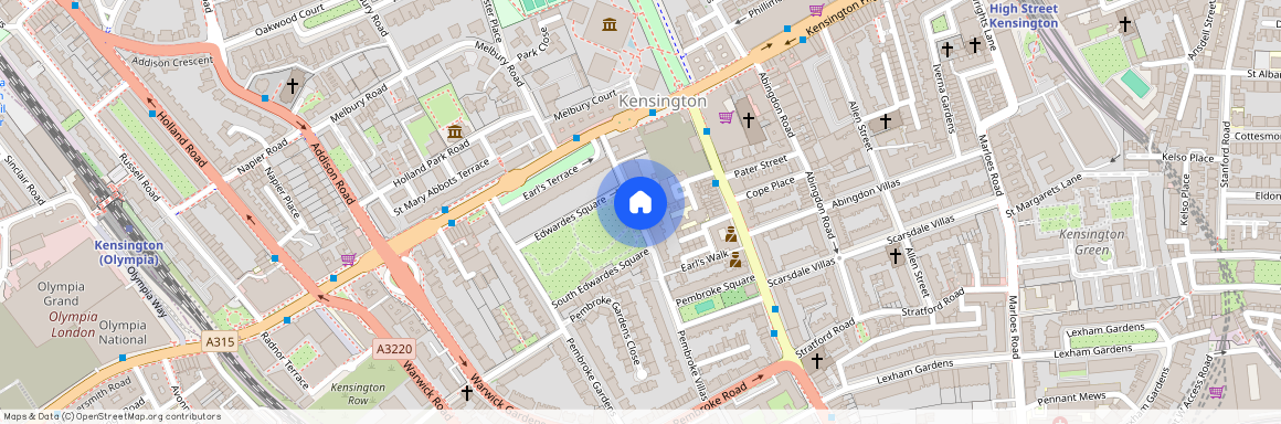 Edwardes Square, Kensington, W8 6HE, London