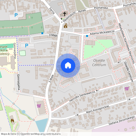 os. Centrum 19, Opalenica, Opalenica, nowotomyski, wielkopolskie