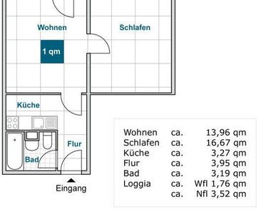 2-Zimmerwohnung mit Balkon! - Foto 3