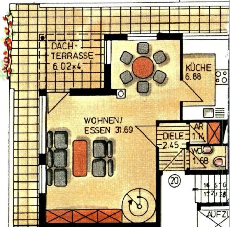 Möblierte Maisonette-Wohnung über den Dächern von Ingolstadt, (nähe Klinikum, Westpark) - Foto 4