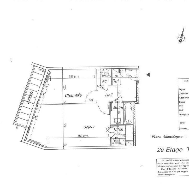 Appartement T2 à louer - 42 m² - Photo 1