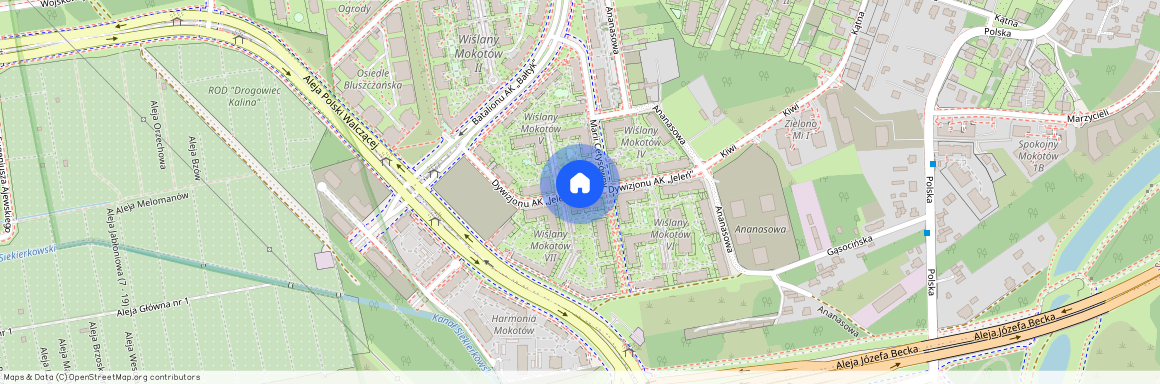 ul. Dywizjonu AK "Jeleń", Siekierki, Mokotów, Warszawa, mazowieckie