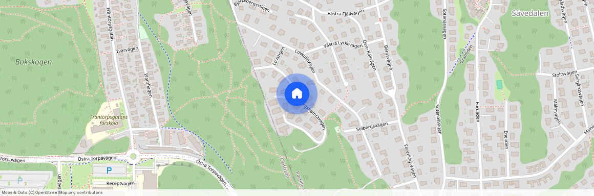 Bergshamravägen, Sävedalen