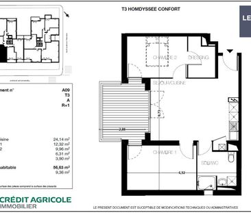 location Appartement T3 DE 56.63m² À TOULOUSE - Photo 5