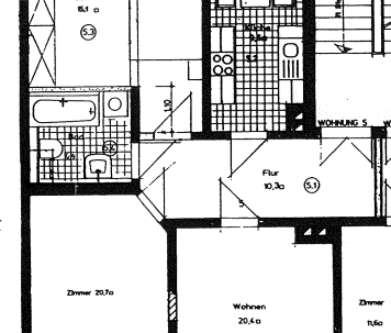 Altbaucharme im Waldstraßenviertel* 3-Raum-Wohnung mit Balkon und E... - Foto 6