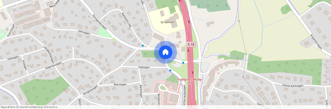 Klockar Malms väg, Danderyd
