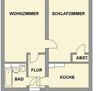 Ideal für Paare - 2-Raum-Wohnung mit Balkon - Foto 1