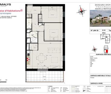 Location Appartement 3 pièces 59m² LA MONTAGNE 44620 - Photo 2