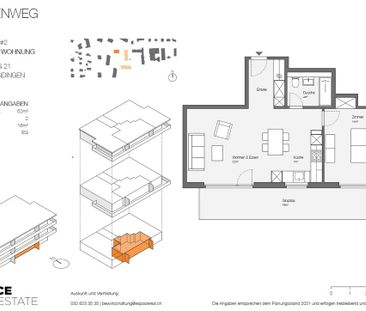 2 Zimmer, 52 m², EG - Foto 4
