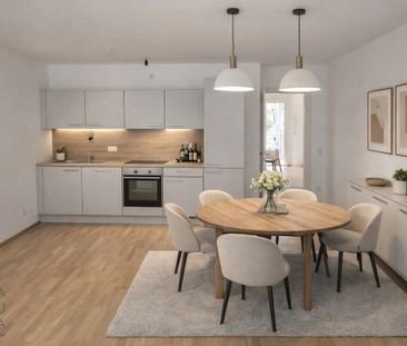 Urbaner Wohnkomfort in Parknähe – 2-Zimmer-Neubauwohnung im 3. Lift... - Photo 2