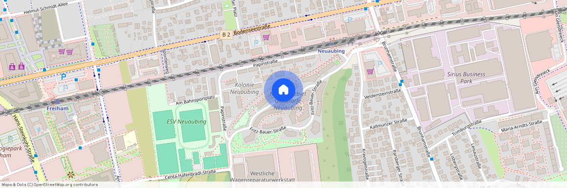 Mathilde-Berghofer-Weichner-Straße, 81249 München Neuaubing ca. 12, 0 km west of Munich-center