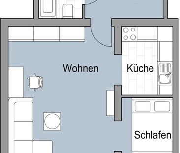 2 Zimmer, Küche, Bad in der Südvorstadt! - Foto 5