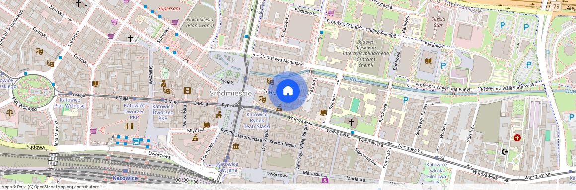 ul. Teatralna, Śródmieście, Katowice, śląskie
