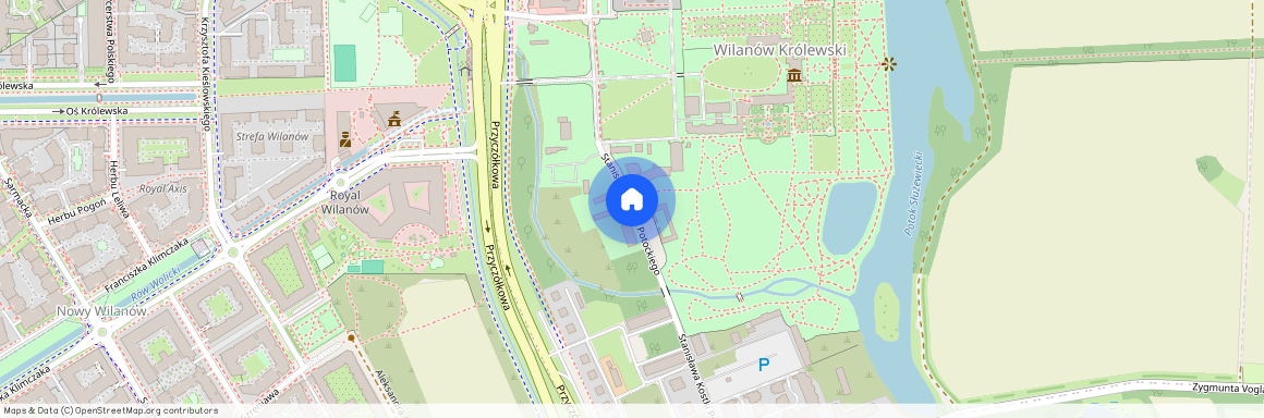 ul. Stanisława Kostki Potockiego, Wilanów Królewski, Wilanów, Warszawa, mazowieckie
