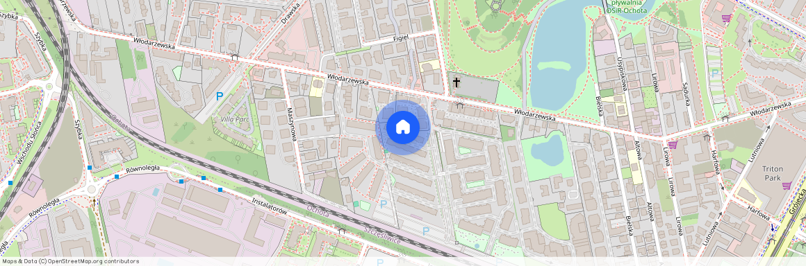 ul. Włodarzewska, Szczęśliwice, Ochota, Warszawa, mazowieckie