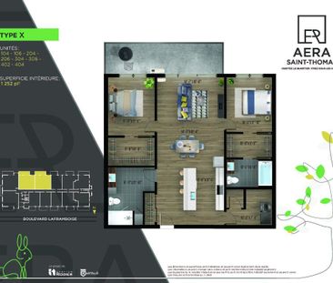 Aera St-Thomas Condo 4 1/2 pour 1er dec St-Hyacinthe à louer - appa... - Photo 1