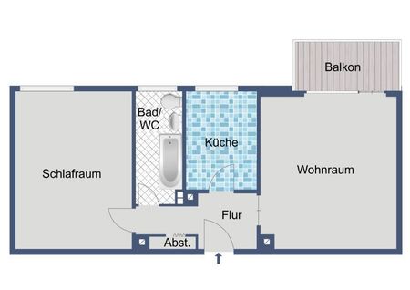 2-Zimmer-Wohnung in Sossenheim sucht Nachmieter! - Foto 3