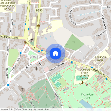 Highgate High Street, Highgate Village N6