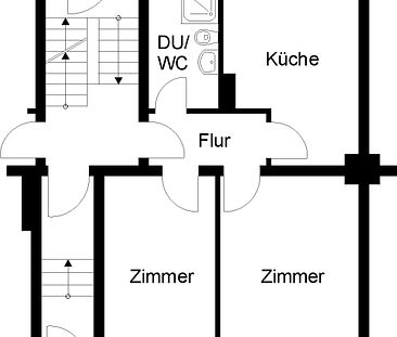 2-Raum-Wohnung + mit Dusche - Foto 2