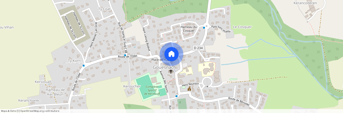 BRETAGNE, FINISTERE (29), 29950, Gouesnach