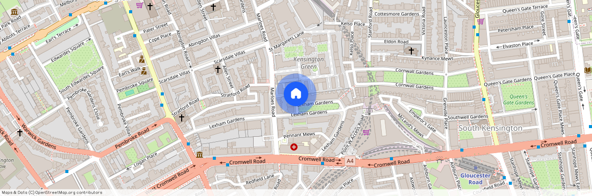 Lexham Gardens London W8, London, W8