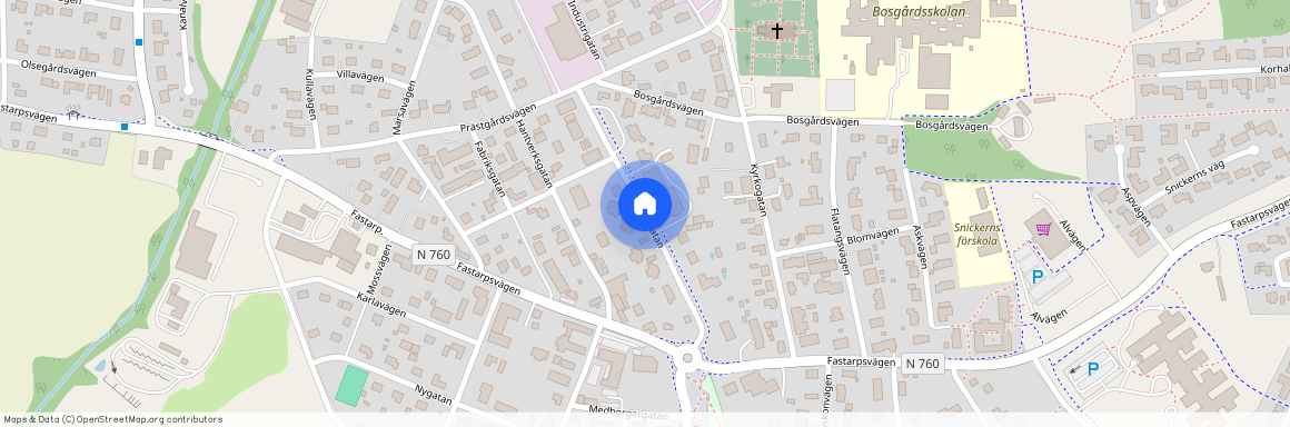 Järnvägsgatan, Tvååker