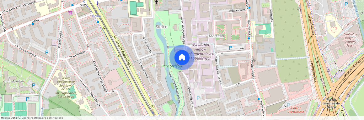 ul. Zbyszka Cybulskiego, Sielce, Mokotów, Warszawa, mazowieckie