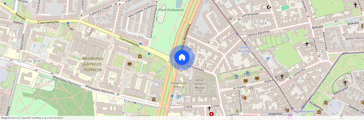 ul. Czarnowiejska, Piasek, Stare Miasto, Kraków, małopolskie