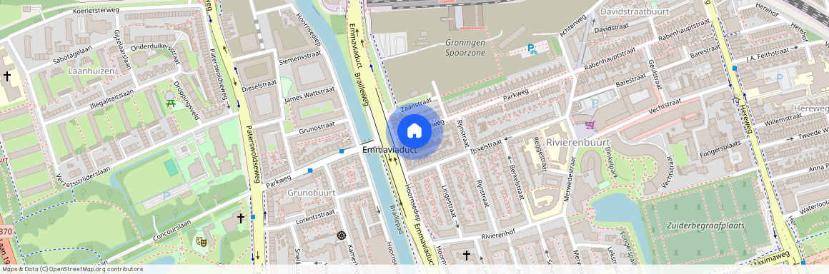 100, Parkweg, Rivierenbuurt, Zuid, Groningen, Nederland, 9725 EM, Nederland