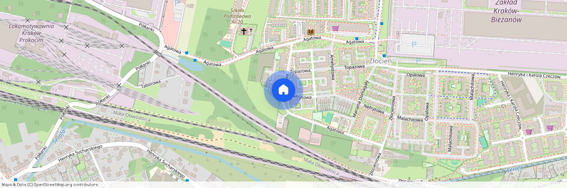 ul. Agatowa, Złocień, Bieżanów-Prokocim, Kraków, małopolskie