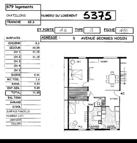 Location appartement T3 71.85m² à Reims (51100) Loyer CC * : 457.22 € Réf : ER.05375 - Photo 5