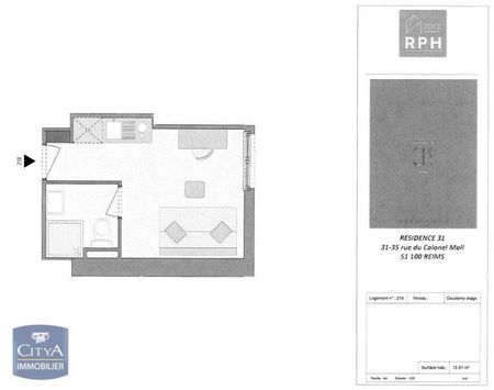 Location Appartement 1 pièce 15m² REIMS 51100 - Photo 5