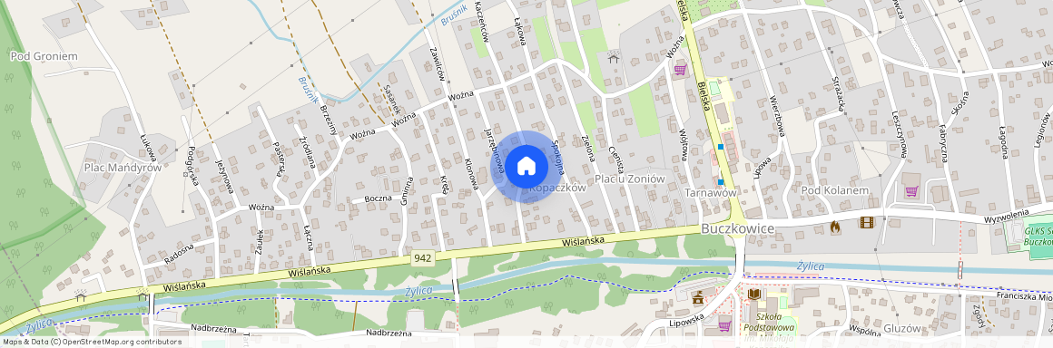 ul. Rolnicza, Buczkowice, Buczkowice, bielski, śląskie