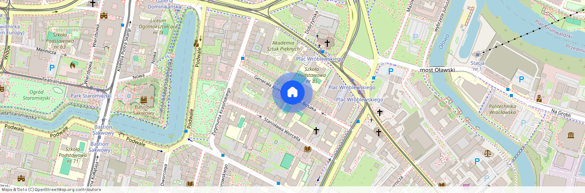 ul. gen. Józefa Haukego-Bosaka, Przedmieście Oławskie, Krzyki, Wrocław, dolnośląskie