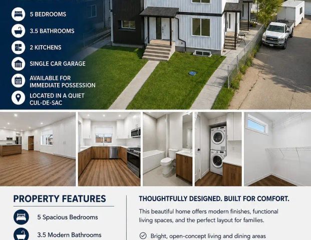 5 Bedroom Unit located in a quiet Cul-De-Sac — 3 Bedrooms Main Floor - Photo 1