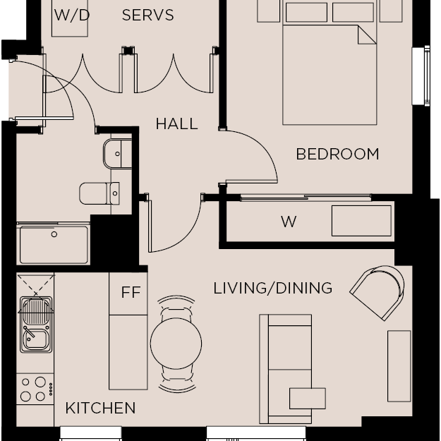 1 Bedroom Apartment (1) - Photo 1