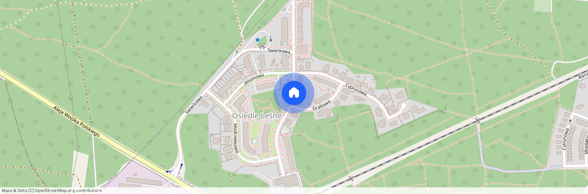 ul. Cisowa, Centrum, Zielona Góra, lubuskie