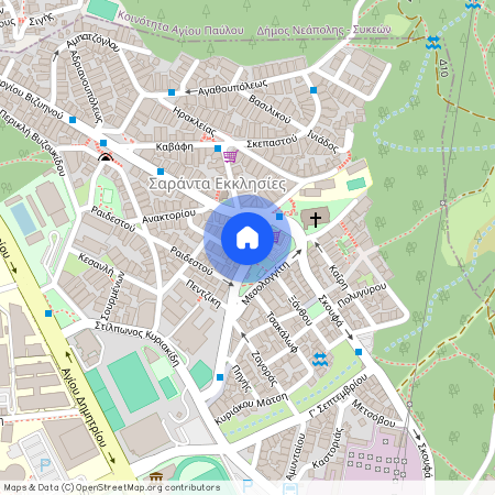 Λεβαντή Πέτρου 9, 546 36, Θεσσαλονίκη (546 36), 40 Εκκλησιές (40 Εκκλησιές - Ευαγγελίστρια)