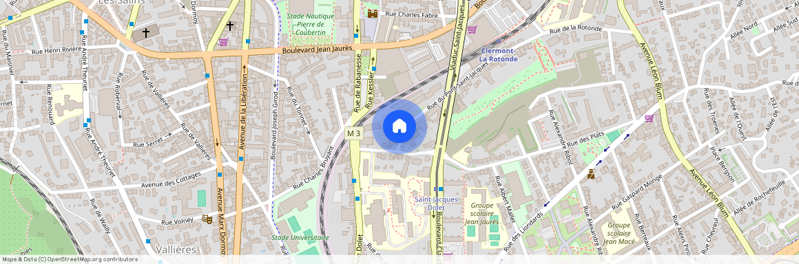 Résidence Central Facs 62 rue du Pont Saint-Jacques, 63000, Clermont-Ferrand