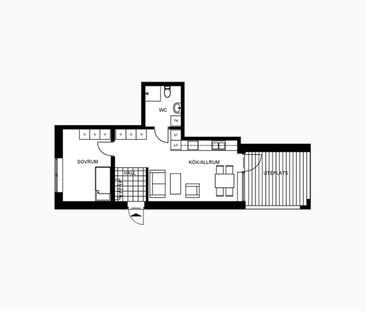 Hyresrätt - 2 Rok. 46,4 kvm - Photo 2