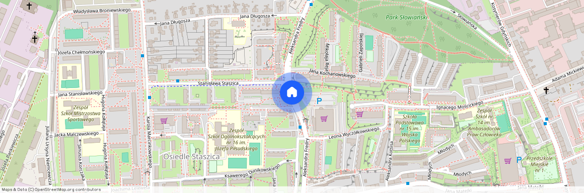 ul. Aleksandra Fredry, Staszica, Gorzów Wielkopolski, lubuskie