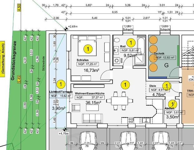 2 Zi. Neubauwohnung (Nr. 1) im UG (ebenerdig) mit Terrasse - Foto 1